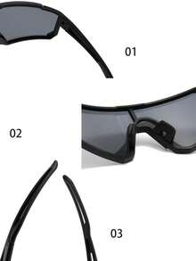 Kính thời trang đi xe đạp ngoài trời Cross-Border New Boys And Girls One Piece Bike Windscreen Châu Âu và Hoa Kỳ Kính thời trang thể thao nam và nữ - nhiều màu - Xem 6