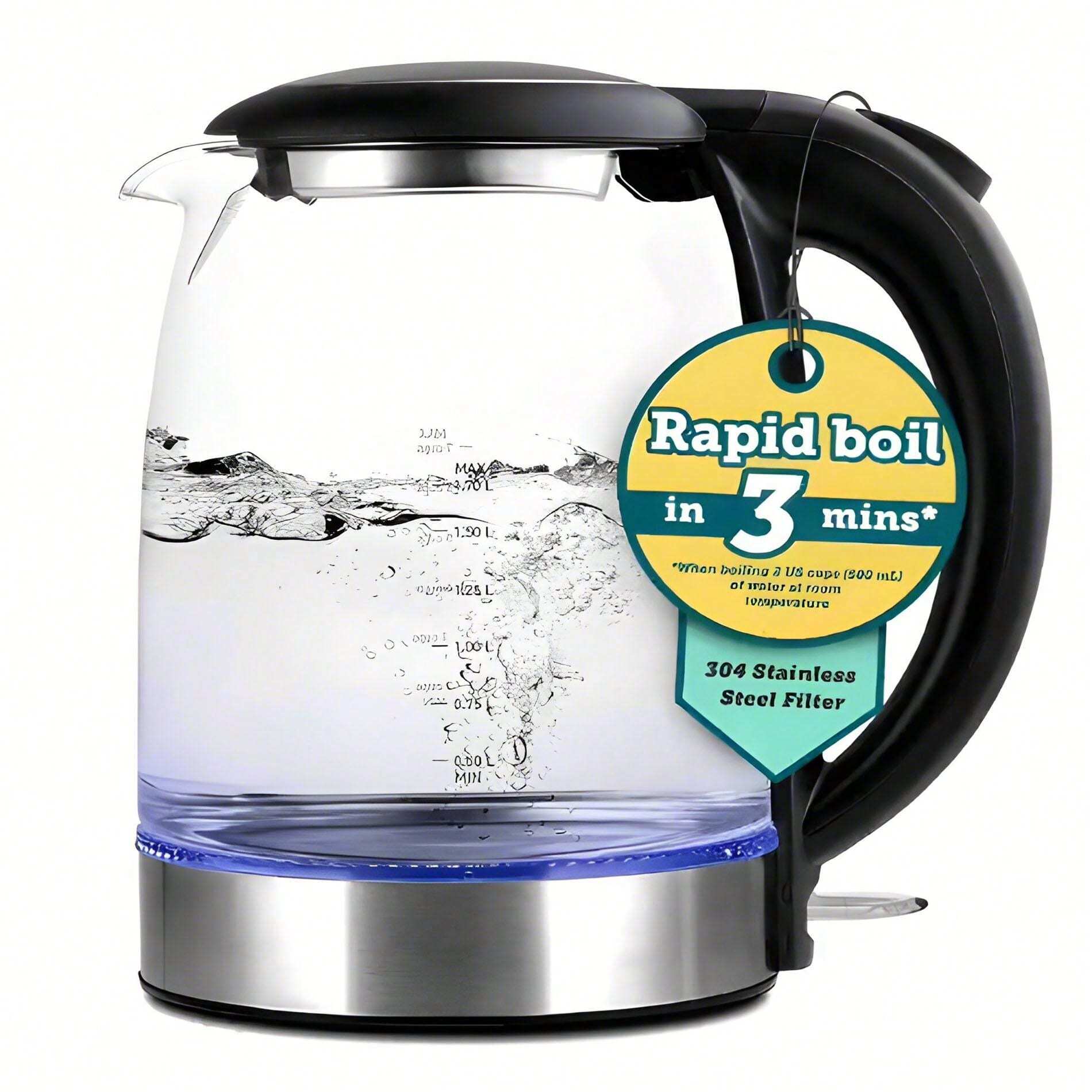 Electric Kettle, Glass Hot Water Kettle , Electric For Tea And Coffee 1