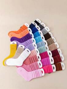 5/10/15 Đôi tất dày ấm áp cho mùa thu và đông dành cho nữ - Nhiều màu - Xem 4