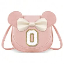 Girls' Wallet, Toddler Wallet, Letter S Crossbody Bag, Cute Birthday Gift For Daughter, Granddaughter, Niece, Sister, Stepdaughter, Personalized Letter Wallet, Unique Design, Suitable For Daily And Party Use - Small-pink - View 23