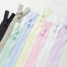 5 peças tamanho #3 nylon zíper de abertura única, zíper reversível para jaquetas e roupas esportivas, várias cores disponíveis, vários tamanhos disponíveis