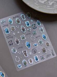 1pc Frame Picture Nail Charm Sticker DIY Art Baroque Style Autumn Nail Art Decoration Ornaments