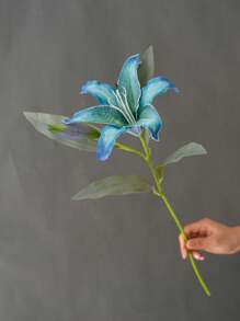 1 Stück Premium Vintage Lilien Künstliche Blume, Heimdekoration Mittelstück für Hochzeitszeremonie Gang, Ostern