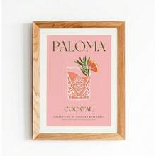 1pc Cheers Kir Royale Cocktail Island Iced TeaPina Colada Tequila Poster In Nghệ thuật treo tường Tranh Canvas Trang trí phòng Trang trí nhà Không có khung - Nhiều màu - Xem 5