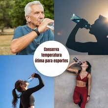 Stainless Steel Thermal Bottle With Digital Thermometer 500ml LED - trắng - Xem 4