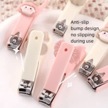 1-10 szt. Domowe mini słodkie kreskówkowe obcinacze do paznokci w kształcie serca dla dziewcząt i uczniów, składane domowe narzędzia do pielęgnacji paznokci do bezpiecznego przycinania stóp i dłoni, do użytku rodzinnego, pielęgnacja paznokci