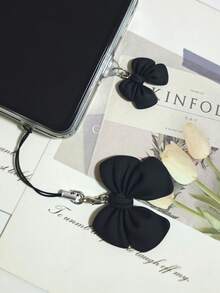 Bộ 2 dây đeo điện thoại di động có nút chặn bụi hình nơ, 11 màu để lựa chọn, có thể dùng làm quà tặng ngày lễ! - Nhiều màu - Xem 4
