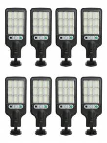 2/4/6/8 包 72LED 太阳能户外灯、户外太阳能路灯、庭院装饰灯、IP65 防水 3 种照明模式，带运动传感器探测器花园墙庭院路径安全照明，可作为装饰礼物，适用于万圣节装饰/圣诞节装饰/感恩节装饰/房间装饰/家居装饰/户外装饰/墙壁装饰/庭院装饰 - 黑色9格-72LED - 查看 15