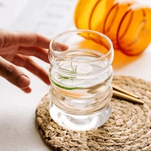 1个320毫升高硼硅玻璃水杯冰咖啡杯适用于饮料果汁牛奶奶茶S - 無色 - 查看 5