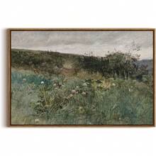 1 件 InSimSea 带框帆布墙面艺术复古装饰，草地与花朵绘画墙面艺术印刷品，风景墙面艺术适用于客厅装饰卧室家居浴室墙壁装饰无框 - 彩色 - 查看 38