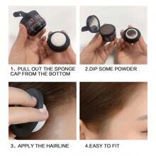 ikt Polvo para el cabello - Cobertura instantánea, efecto de maquillaje natural - Adecuado para cabello ralo y retoque de raíces - Incluye aplicador de esponja, portátil - Multicolor - Ver 7