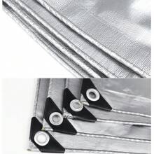 Waterproof Tarpaulin Heavy Duty Tarp Car Boat Canopy Tent Cover Shelter 180 G/M² PE Reinforced Poly Tarp Waterproof UV Resistant Tarpaulin Canopy Cover - xanh quân đội - Xem 8