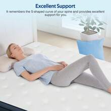Compressed Box Mattress With Memory Foam & Pocket Springs - 26cm Hybrid Mattresses With Ergonomic Design For Ultimate Comfort & Support, Ideal For All Sleepers - Blue - View 7