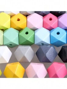 10/20 peças de contas de silicone de cores misturadas, 14 mm, suprimentos de artesanato ensacados, adequados para joias DIY, moda artesanal, pulseiras, colares, chaveiros