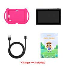 ATMPC 701A Kids Tablet, 7 Inch Tablet For Kids, 32GB ROM 2GB RAM Android 11.0 Toddler Tablet With 2.4G WiFi, GMS, Eye Protection Screen, Parental Control, Education APP, Dual Camera, Shockproof Case, Games - Pink - View 6