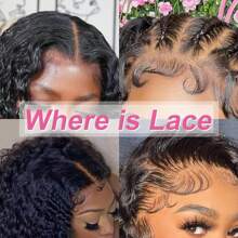 BingShang 26 Inch Water Wave Lace Front Wigs Human Hair 13x6 Hd Lace Front Wigs Human Hair Pre Plucked 180% Density Deep Curly Human Hair Wig Wet And Wavy Glueless Wigs Human Hair Brazilian Lace Frontal Wigs