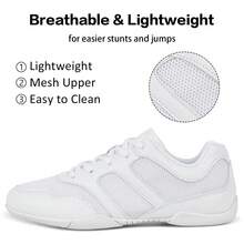 Cheer Shoes Women White Cheerleading Dance Shoes Girls Varsity Cheer Shoes For Youth - 白色 - 查看 4