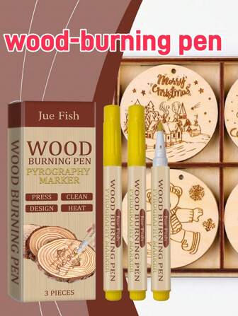 Woodworking Burning Pen, Wood Branding Marking Pen, DIY Burning Drawing Pen For Kids Handcraft
