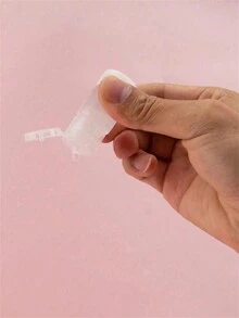 5 件 - 10ml/20ml/30ml 可折叠挤压旅行瓶，半透明塑料防漏容器，适用于分配乳液、洗手液和其他液体，用于化妆品、液体洗发水、护发素 - 防漏，广泛用于家庭、徒步旅行、旅行 - 白色 - 查看 1
