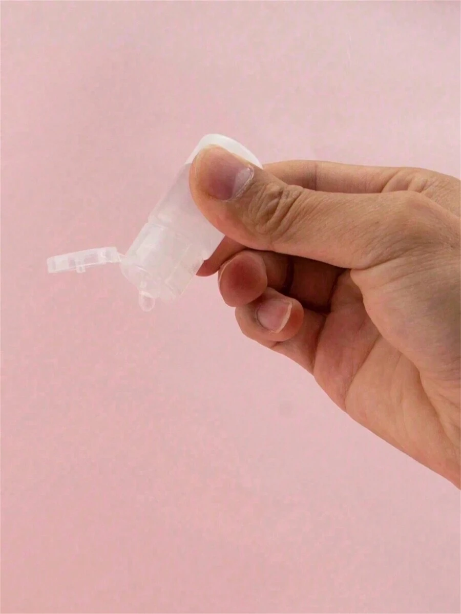 5 件 - 10ml/20ml/30ml 可折叠挤压旅行瓶，半透明塑料防漏容器，适用于分配乳液、洗手液和其他液体，用于化妆品、液体洗发水、护发素 - 防漏，广泛用于家庭、徒步旅行、旅行 - 白色 - 查看 1