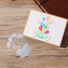 1 Mảnh Khuôn Cắt Kim Loại Trang Trí Nơ Tình Yêu, Dụng Cụ Để Trang Trí Album Sổ Lưu Niệm Tự Làm Khuôn Cắt Sổ Lưu Niệm Giấy Nổi Làm Thiệp Chúc Mừng Phong Bì - Bạc - Xem 5