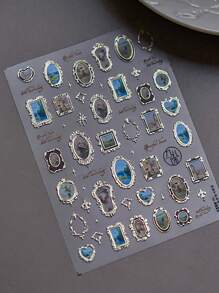 1pc Frame Picture Nail Charm Sticker DIY Art Baroque Style Autumn Nail Art Decoration Ornaments