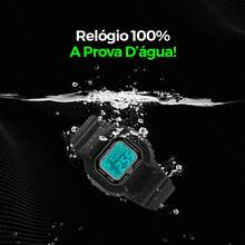 Since84 Children's Digital Watch Alarm Stopwatch Waterproof Light Adjustable Silicone Strap And Acetate Sunglasses Lenses With UV400 Protection Kids Style - 黑色 - 查看 3