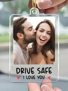 1 件定制汽车相框，亚克力汽车相框，驾驶，我爱你，周年纪念，婚礼，情人节礼物，冬夜礼物，返校冬季礼物创意，男孩女孩情人节