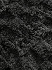 CALIFORNIA KEYNOTE Unisex Loose Fashions Felt Fashions Hoodie Ideal For Gifts  Embroidered LoosePlaid Fleece Hoodie Men's,Men's Winter Hoodie For Winter Daily Outing Plush