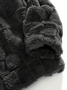 CALIFORNIA KEYNOTE Unisex Loose Fashions Felt Fashions Hoodie Ideal For Gifts  Embroidered LoosePlaid Fleece Hoodie Men's,Men's Winter Hoodie For Winter Daily Outing Plush