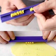 Carimbos de Letras Intercambiáveis, Mini Moldes de Corte de Letras e Números, Ferramenta de Relevo de Alfabeto e Dígitos, Suprimentos DIY de Jóias de Argila Polimérica