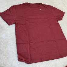 Peruvian Mesh T-Shirts For Men Size M Standard Plain Peruvian Model - Màu Đỏ Sâu - Xem 3