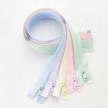 5 peças tamanho #3 nylon zíper de abertura única, zíper reversível para jaquetas e roupas esportivas, várias cores disponíveis, vários tamanhos disponíveis