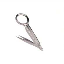 1pc 10x Handheld Magnifying Glass With Tweezers, Portable Jewelry Loupe For Coin, Stamp, And Jewelry Repair - Silvery - View 1