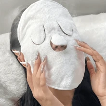 1000/200/100/1pc 一次性塑料全面罩，透明 PE 面膜颈贴，护肤美容保健配件 - 無色 - 查看 16