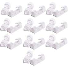 20 Pieces Self-Adhesive Cable Wire Organizer Fixing Clip - 無色 - 查看 2