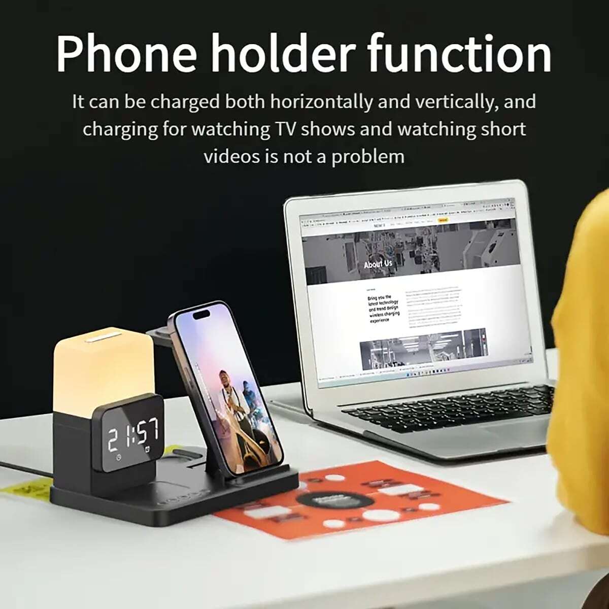 Dreu 6 In 1 Wireless Charging Station For Apple Charging Station 15W