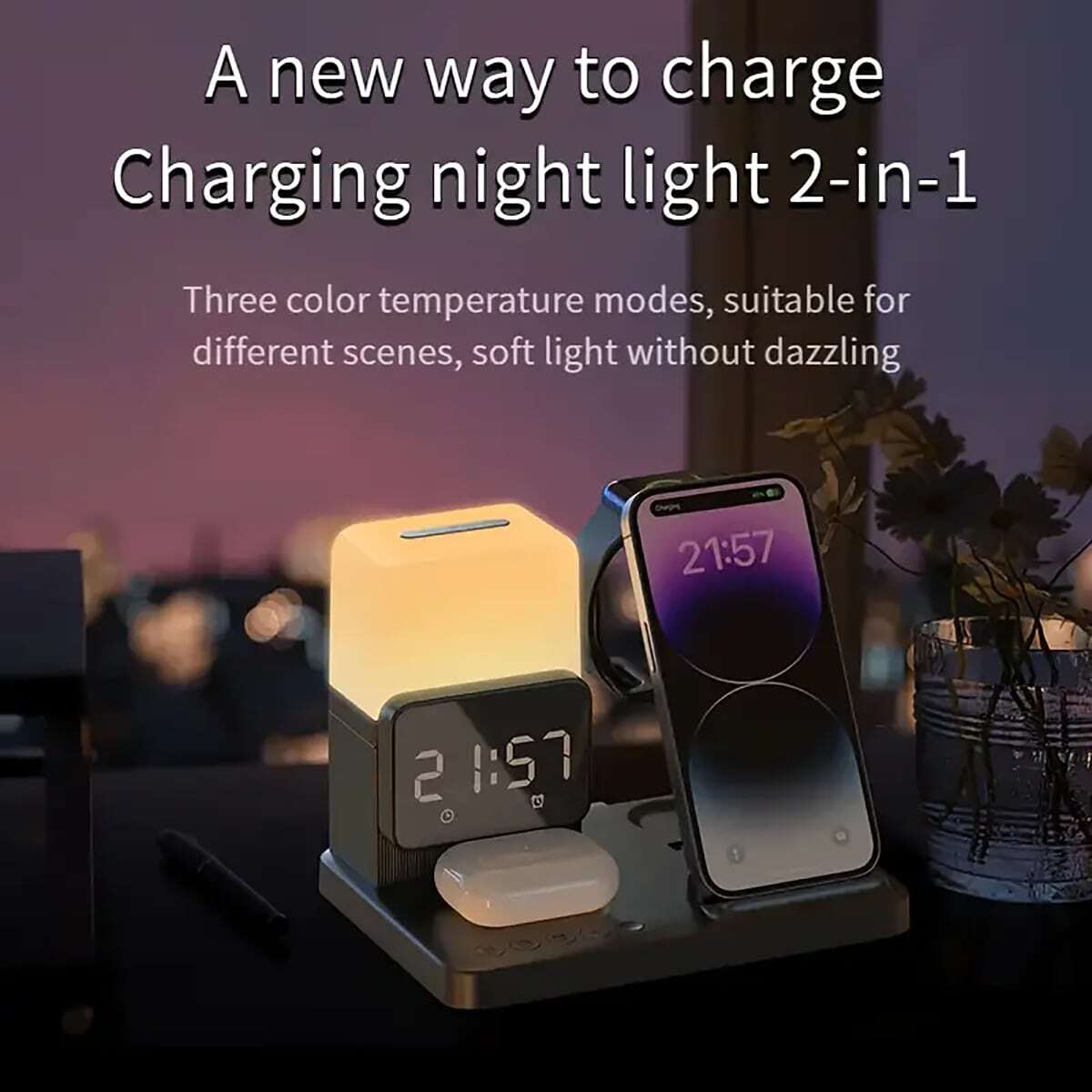 Dreu 6 In 1 Wireless Charging Station For Apple Charging Station 15W