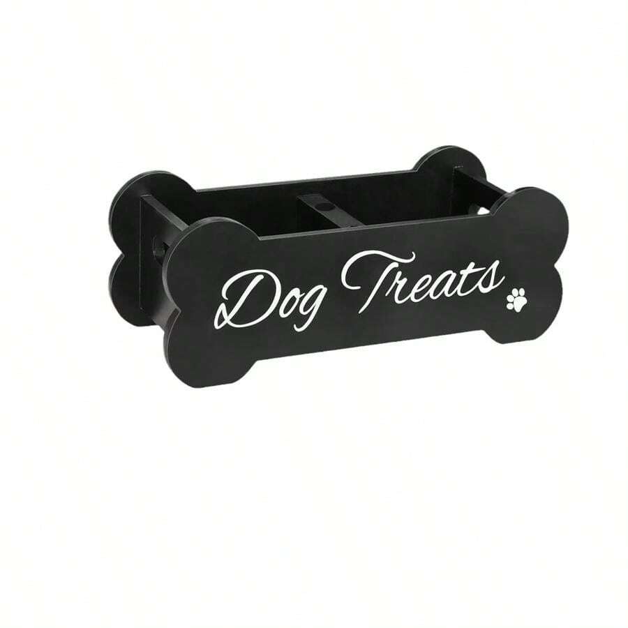 1 Pc 10.4 Inch Wooden Dog Food Storage Container Household Pet Snack