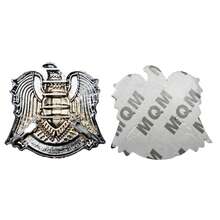 AD 汽车摩托车改装3D立体车贴，金属车贴，鹰形标志，格栅标志，树叶车牌标志 - A - 查看 8