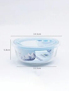 1 件真空玻璃食品储存碗套装，棕色密封保鲜午餐盒，可微波炉加热，非常适合银行和珠宝礼品圣诞礼物 - 無色 - 查看 3