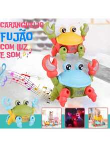 Musical Runaway Crab Toy With Sound, Light And Movement - màu xanh lá - Xem 4