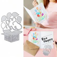 1 Mảnh Khuôn Cắt Kim Loại Trang Trí Nơ Tình Yêu, Dụng Cụ Để Trang Trí Album Sổ Lưu Niệm Tự Làm Khuôn Cắt Sổ Lưu Niệm Giấy Nổi Làm Thiệp Chúc Mừng Phong Bì - Bạc - Xem 1