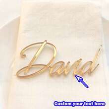 1 件定制婚礼/派对装饰 - 桌面亚克力字母装饰，个性化字母装饰，适合节日、校园、厨房 - 节日派对礼物，秋季/冬季 - 彩色 - 查看 8