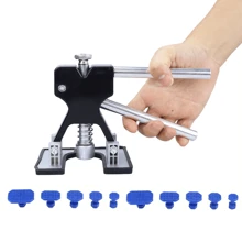 汽車凹痕拉手凹痕刮痕汽車全車無漆修復工具套裝汽車凹痕去除工具套裝（不包括膠槍） - 黑色 - 查看 12