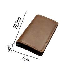 1PC Bàn chải chống trộm cho nam Chống khử từ RFID Túi đựng thẻ hợp kim nhôm Túi đựng thẻ ngân hàng Gói thẻ ngân hàng Hộp đựng thẻ tín dụng Bảo vệ Túi đựng thẻ chống từ, Kẹp thẻ ví kim loại bật lên tự động - Nhiều màu - Xem 3