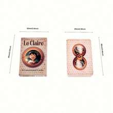 Le Claire Lenormand 神谕卡 | 便携尺寸，36 张卡片 | 占卜游戏 | 符文塔罗牌，圣诞节，游戏礼物，流行棋盘游戏，英文卡牌，经典塔罗牌占卜和桌面游戏 | 派对占卜游戏，高品质卡片材料，适合 14 岁以上儿童 - Le Claire Lenormand - 查看 2