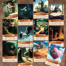 Le Claire Lenormand 神谕卡 | 便携尺寸，36 张卡片 | 占卜游戏 | 符文塔罗牌，圣诞节，游戏礼物，流行棋盘游戏，英文卡牌，经典塔罗牌占卜和桌面游戏 | 派对占卜游戏，高品质卡片材料，适合 14 岁以上儿童 - Le Claire Lenormand - 查看 4