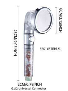 带止动装置的硬水过滤淋浴喷头，内置高压 4 模式淋浴喷头，强力喷雾可清洁角落、浴缸和宠物，软水器手持淋浴器可去除氯和氟化物，配备 1.5 米软管和淋浴支架 - 彩色 - 查看 10