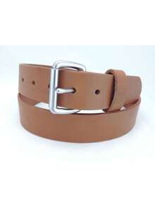 Men's_Leather Casual Belt_1 1/2" Wide_Amish Handmade_9oz. Cow Hide_50SS - 栗 - 查看 11